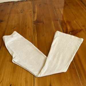 Aerie Kick It Ribbed High Waisted Super Flare Pant